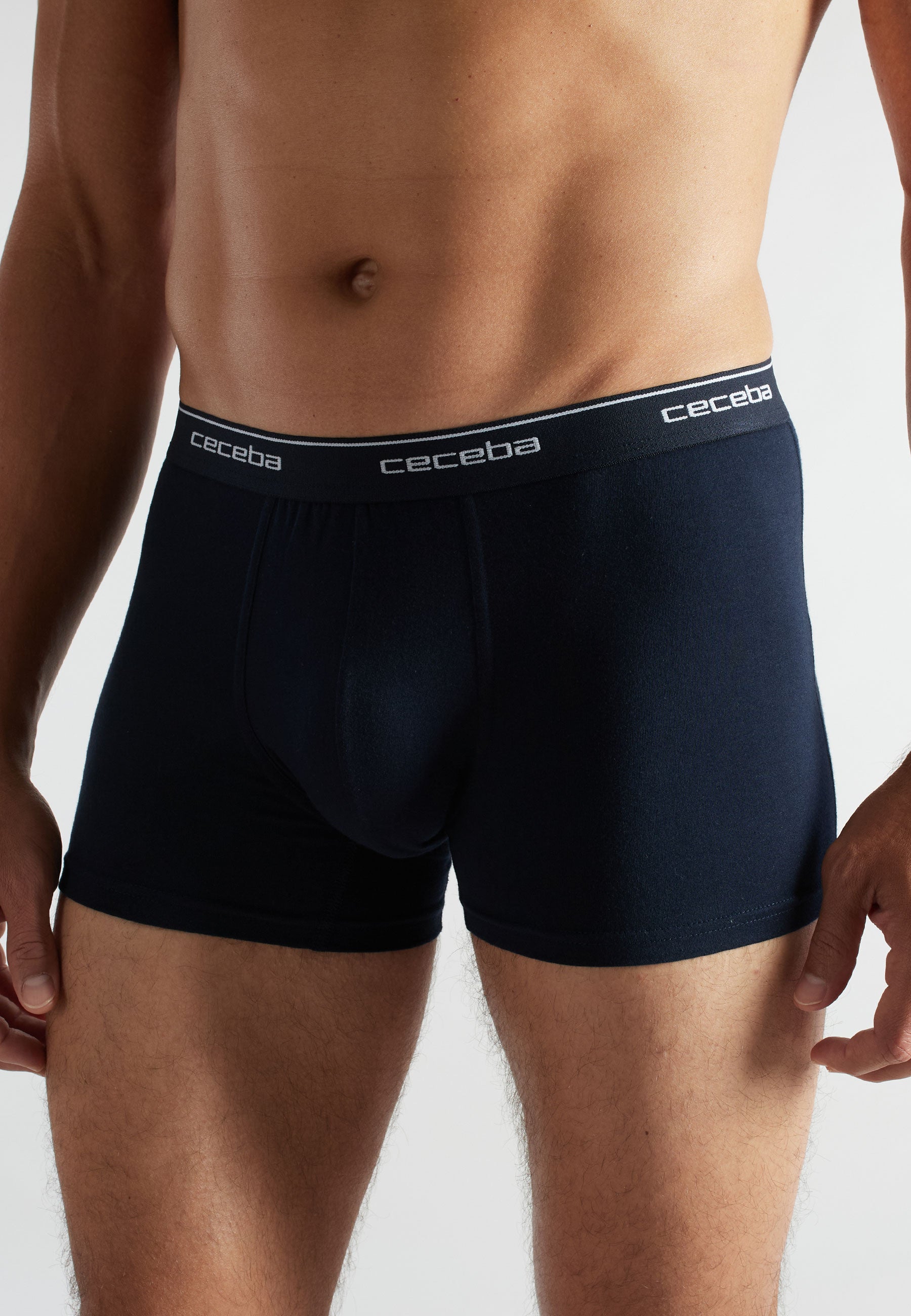 CECEBA Herren Pants blau uni 2er Pack