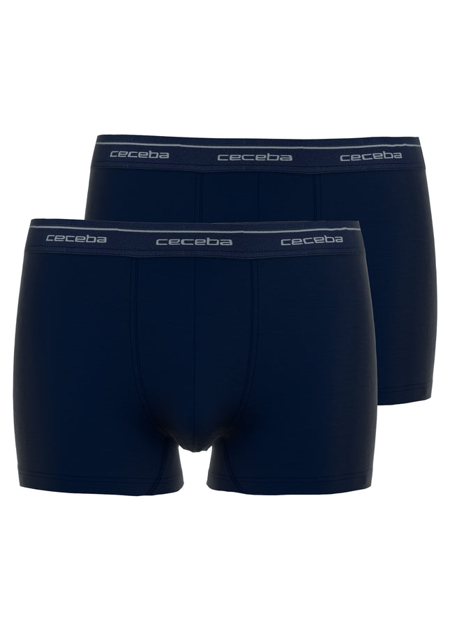 CECEBA Herren Pants blau uni 2er Pack