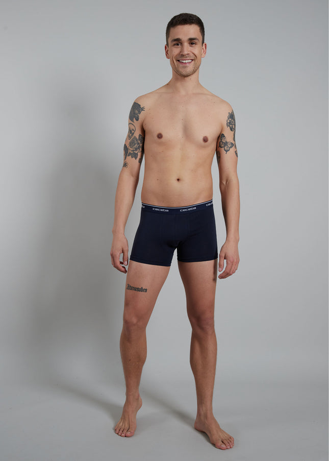 CECEBA Herren Pants blau uni 2er Pack