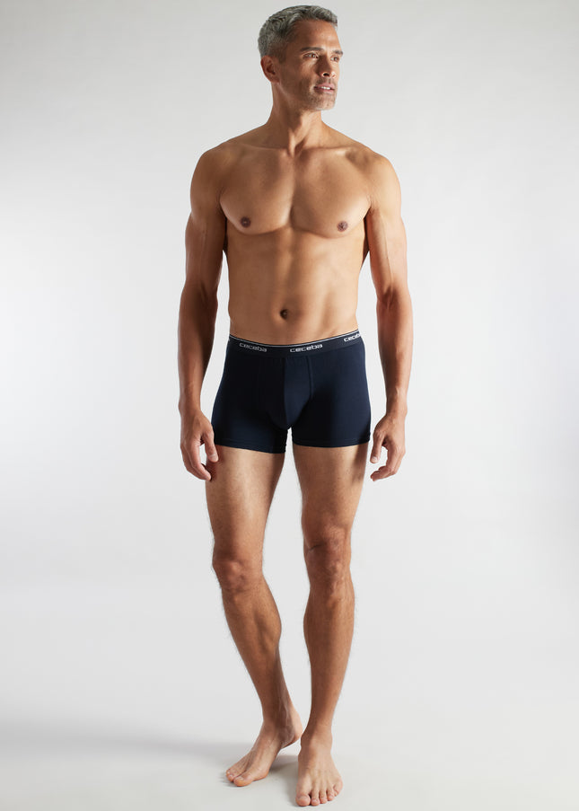 CECEBA Herren Pants blau uni 2er Pack