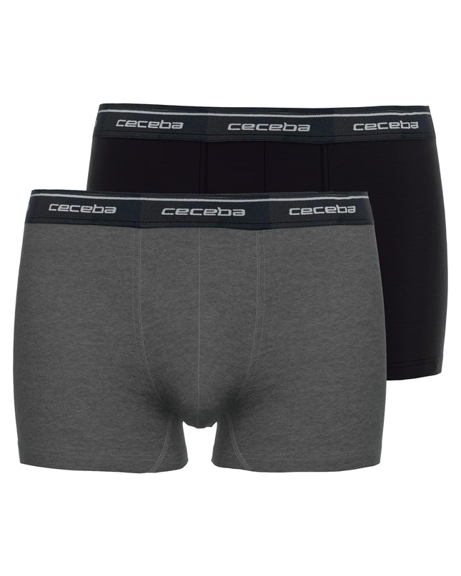 CECEBA Herren Pants grau uni 2er Pack