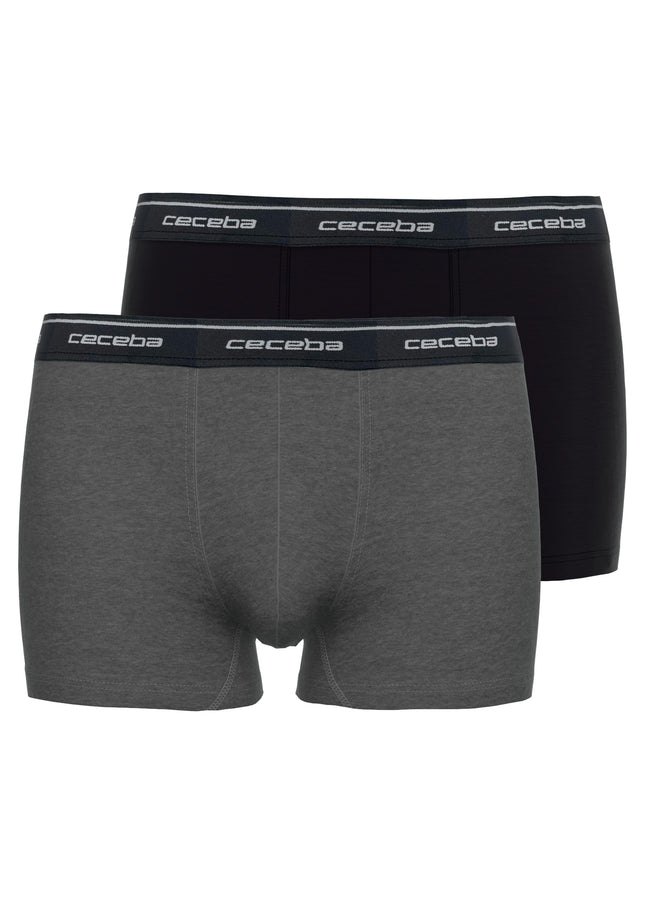CECEBA Herren Pants grau uni 2er Pack