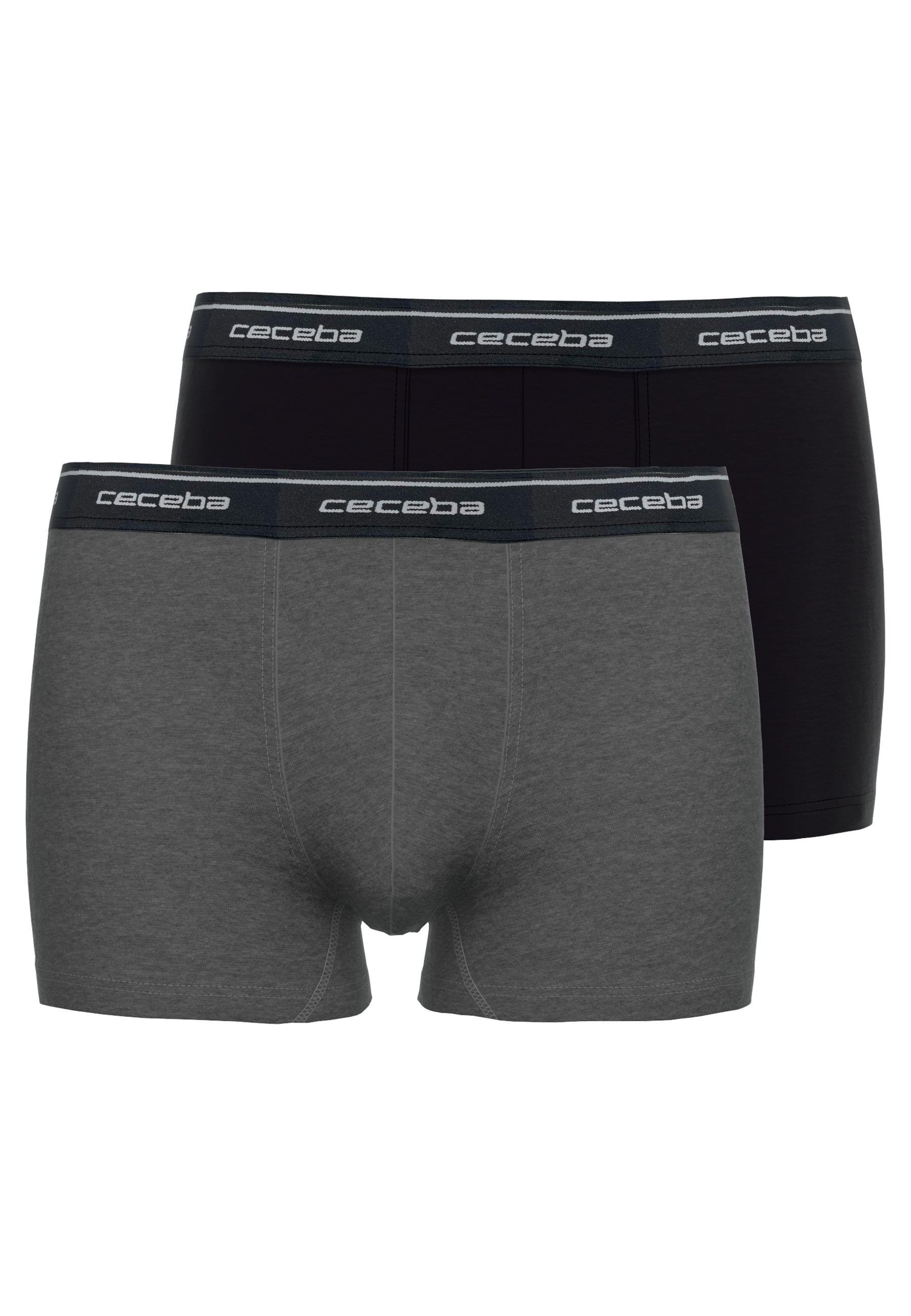 CECEBA Herren Pants grau uni 2er Pack