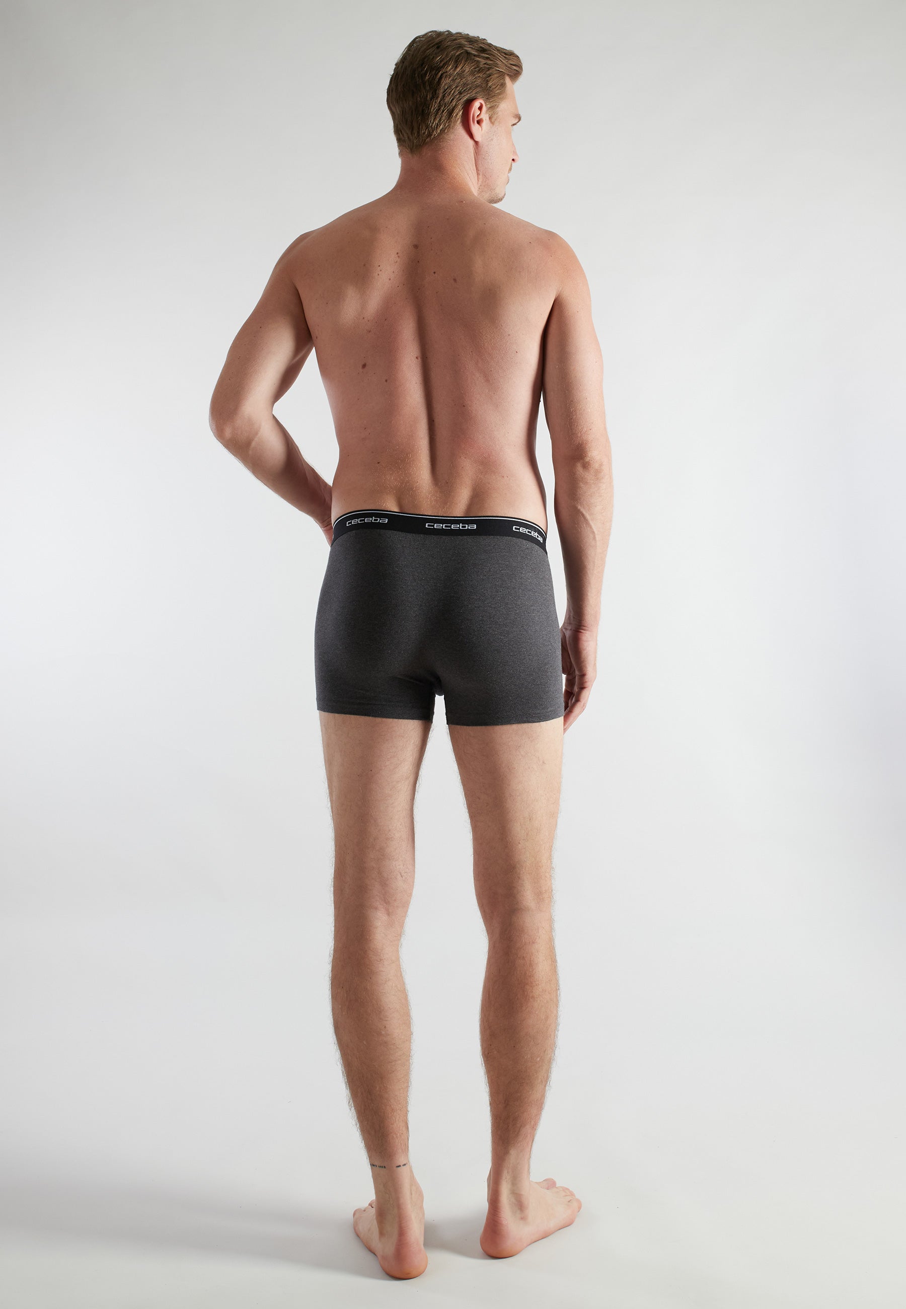 CECEBA Herren Pants grau uni 2er Pack