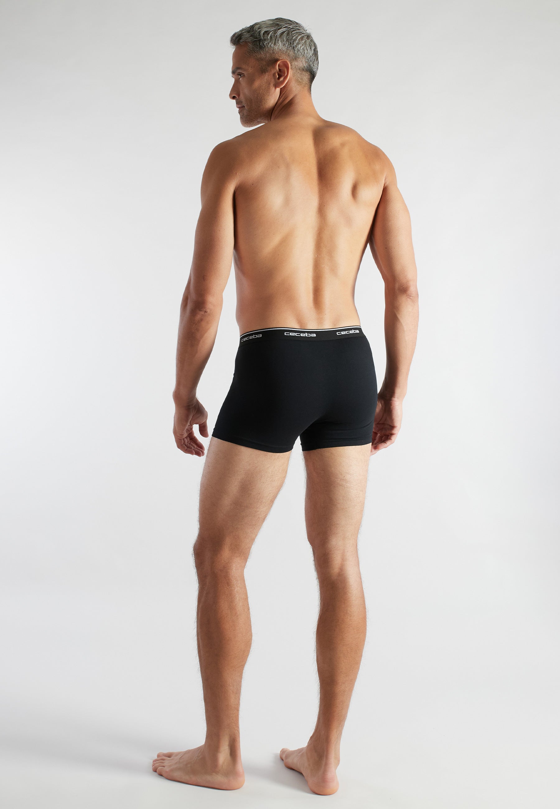 CECEBA Herren Pants schwarz uni 2er Pack