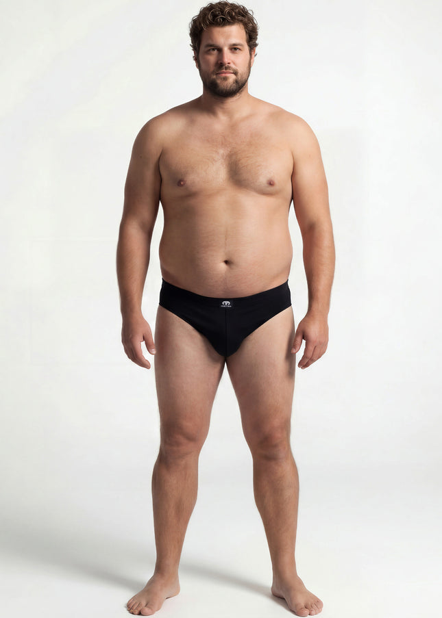 CECEBA Herren Slip schwarz uni 3er Pack