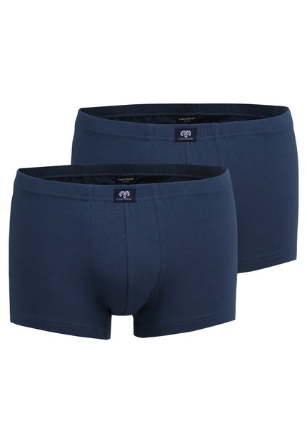 CECEBA Herren Pants blau uni 2er Pack