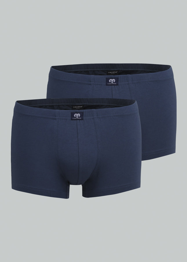 CECEBA Herren Pants blau uni 2er Pack