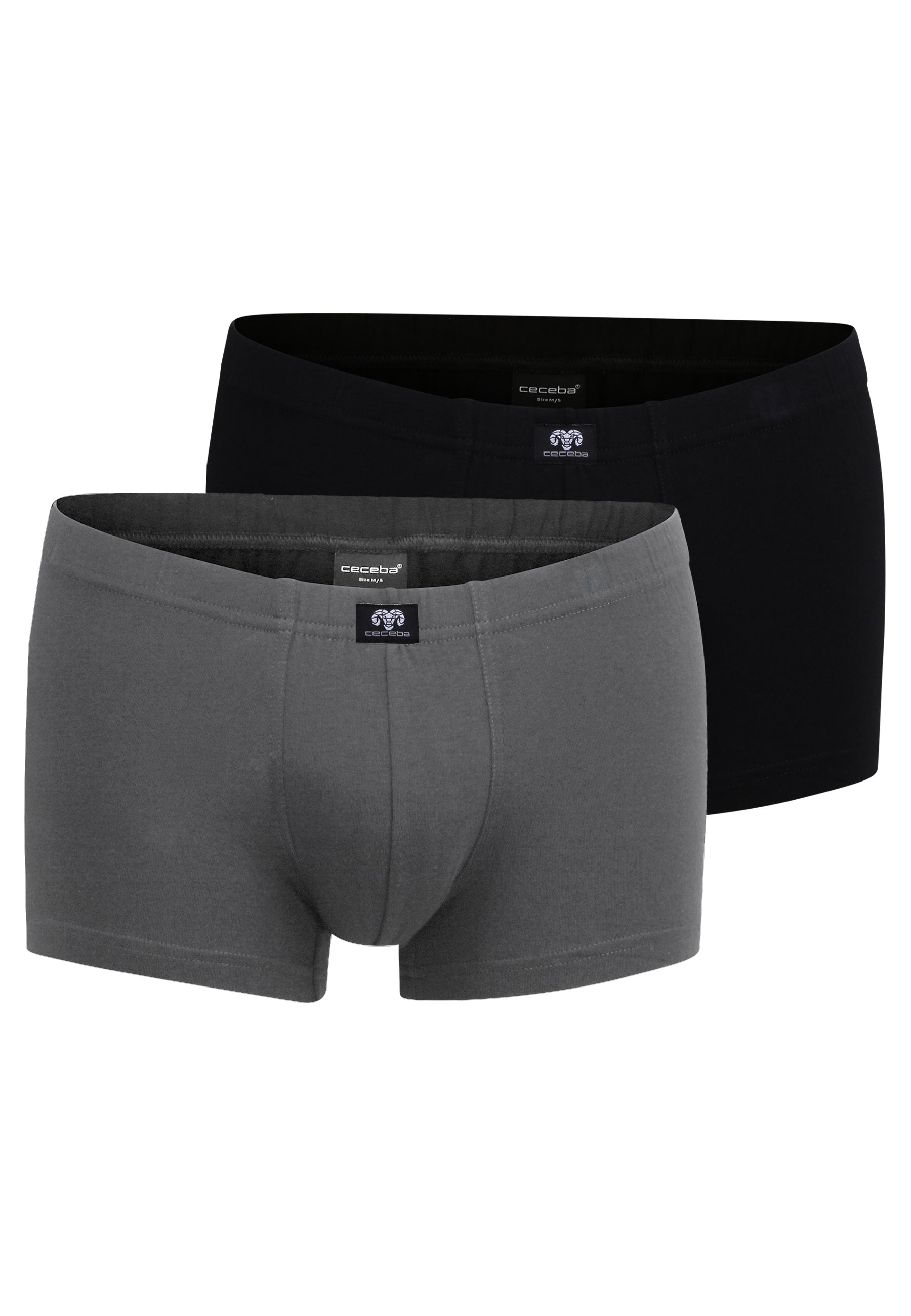 CECEBA Herren Pants grau uni 2er Pack