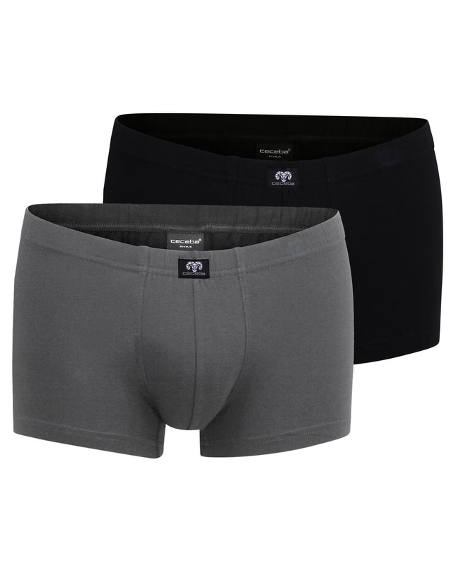 CECEBA Herren Pants grau uni 2er Pack