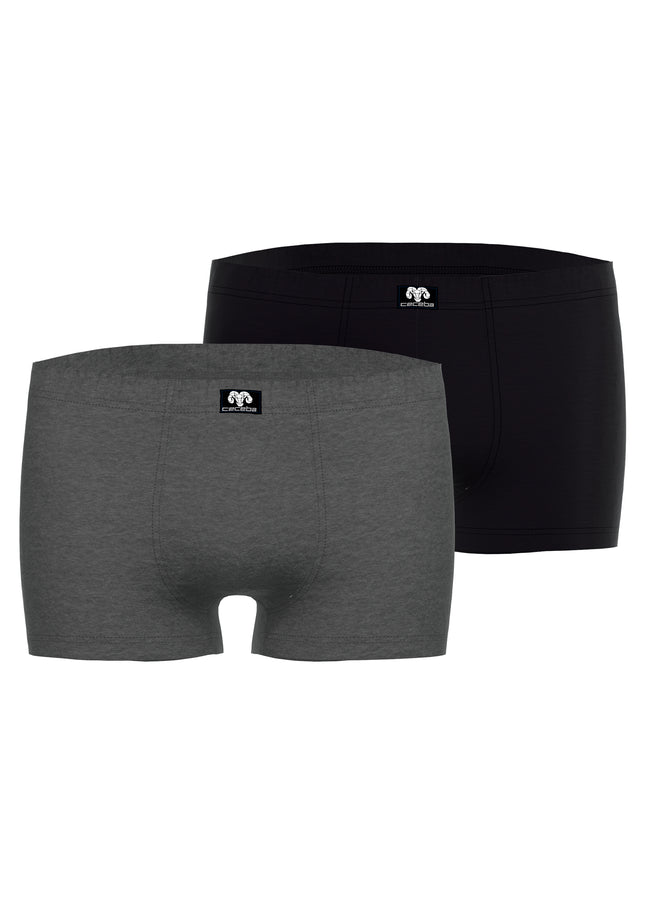CECEBA Herren Pants grau uni 2er Pack