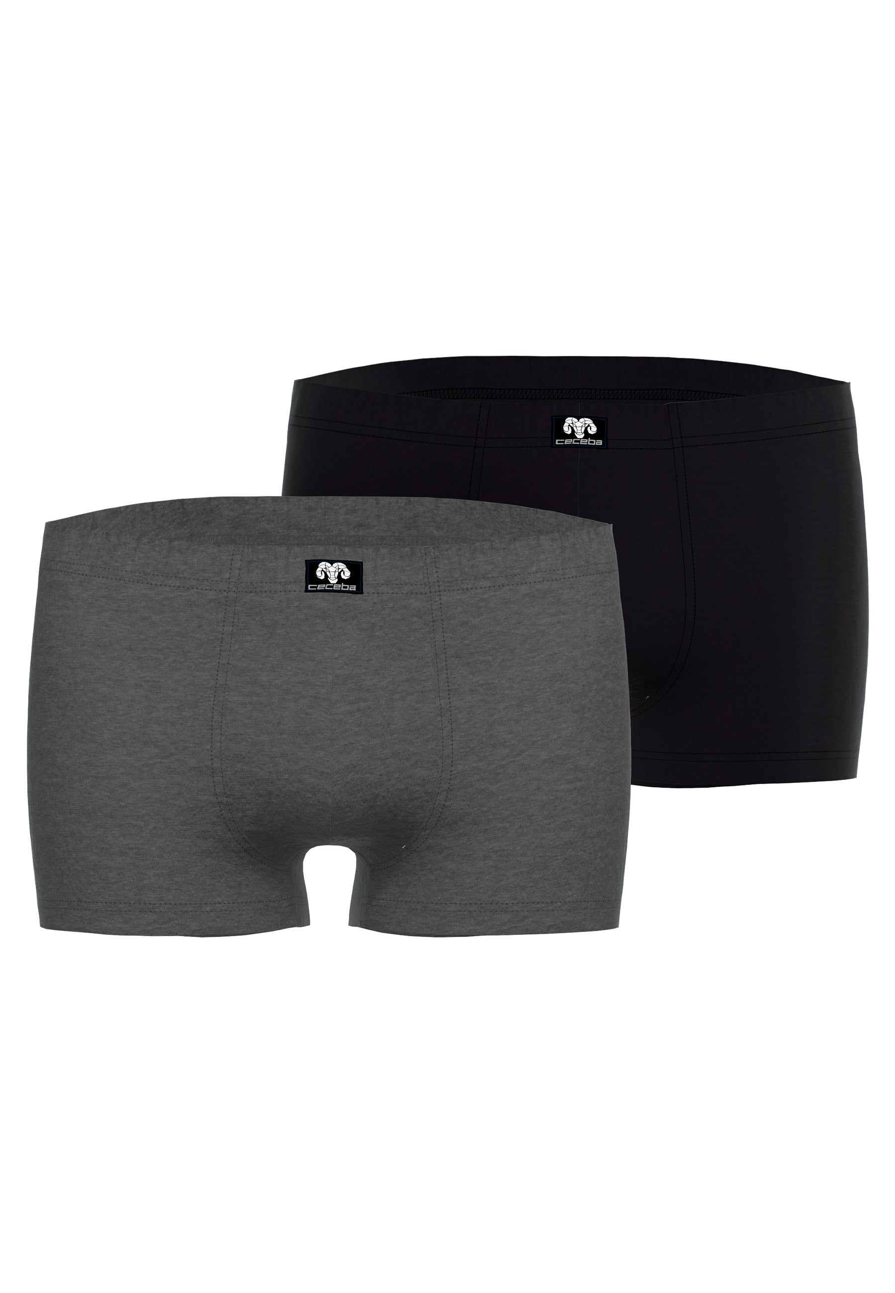 CECEBA Herren Pants grau uni 2er Pack