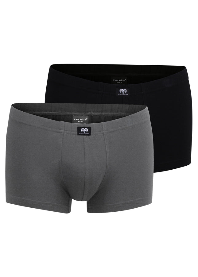 CECEBA Herren Pants grau uni 2er Pack