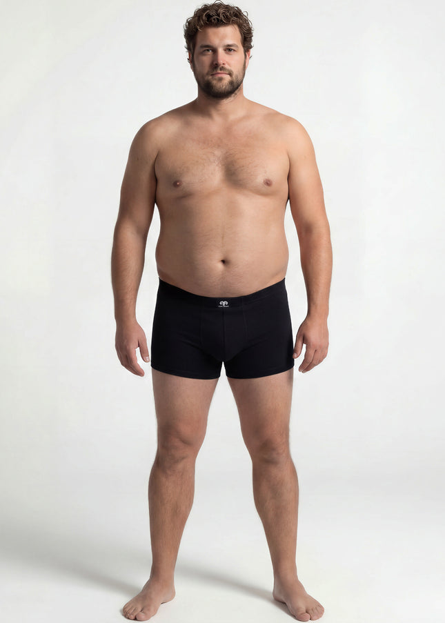 CECEBA Herren Pants schwarz uni 2er Pack