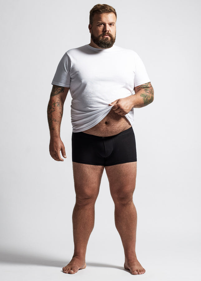 CECEBA Herren Pants schwarz uni 2er Pack