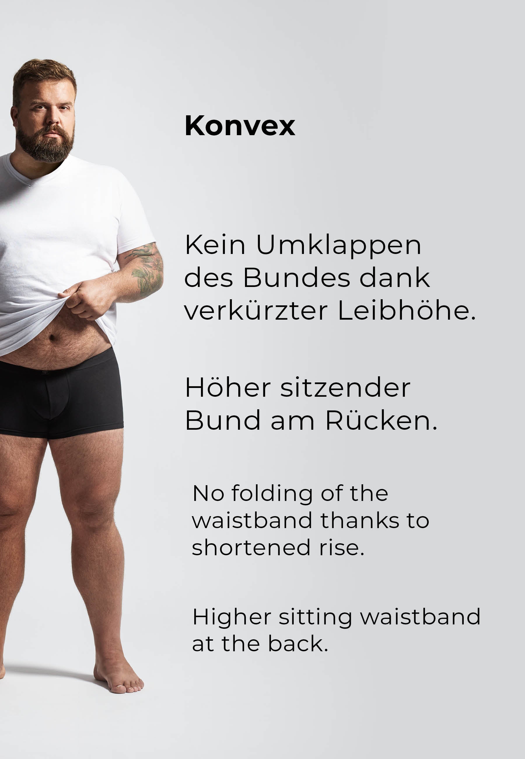 CECEBA Herren Pants schwarz uni 2er Pack