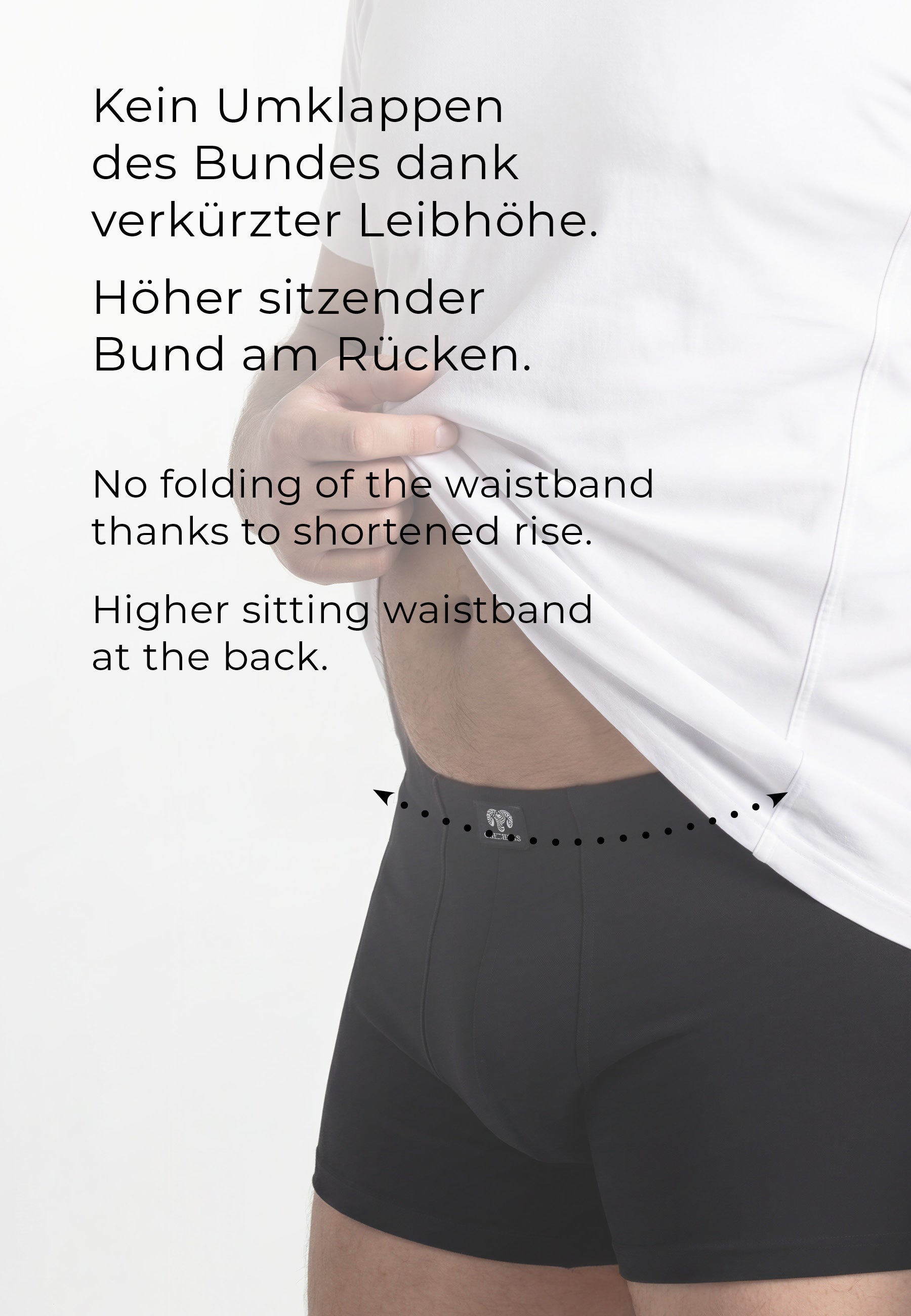 CECEBA Herren Pants schwarz uni 2er Pack