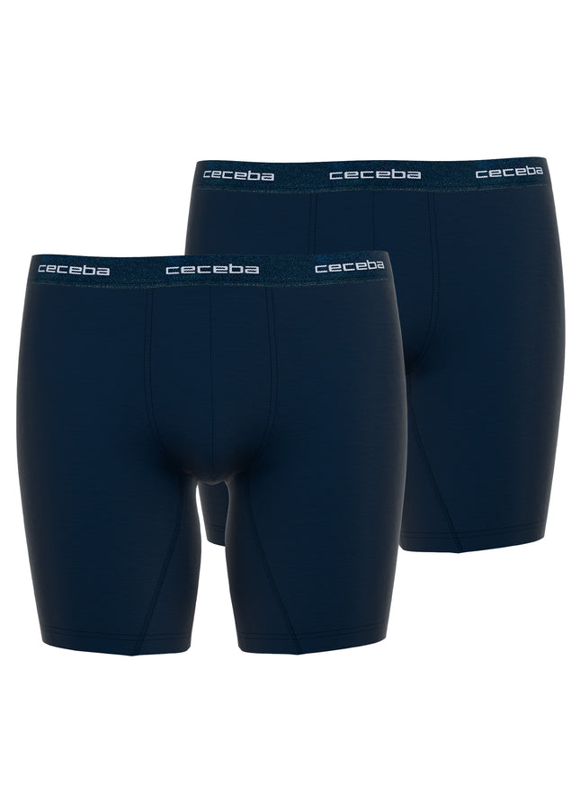 CECEBA Herren Cyclist blau uni 2er Pack
