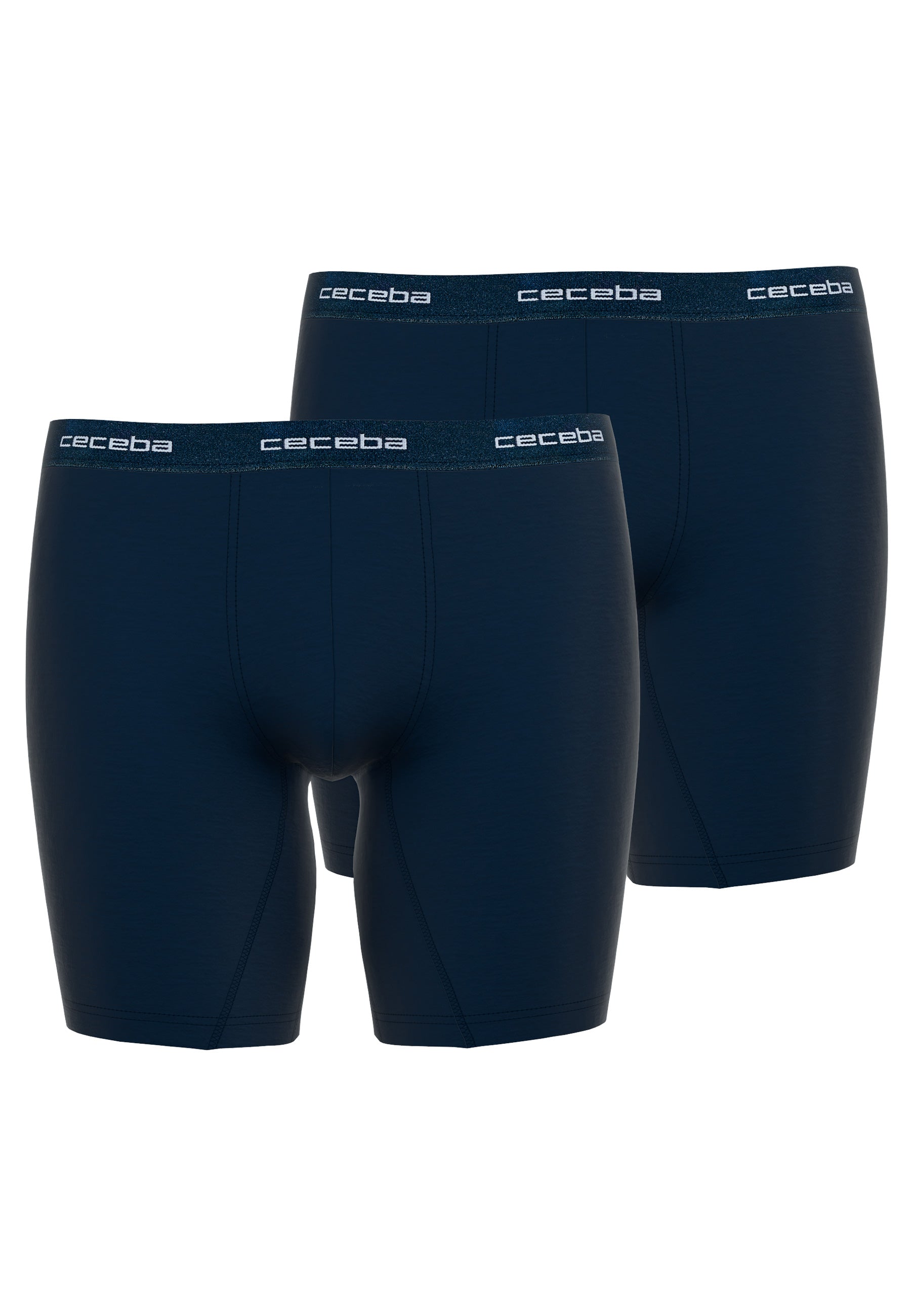 CECEBA Herren Cyclist blau uni 2er Pack