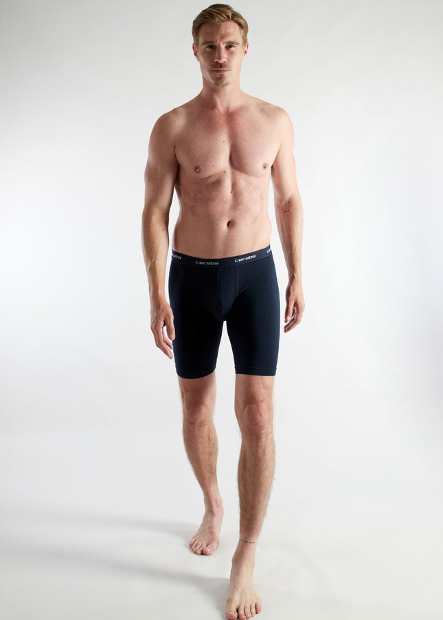 CECEBA Herren Cyclist blau uni 2er Pack