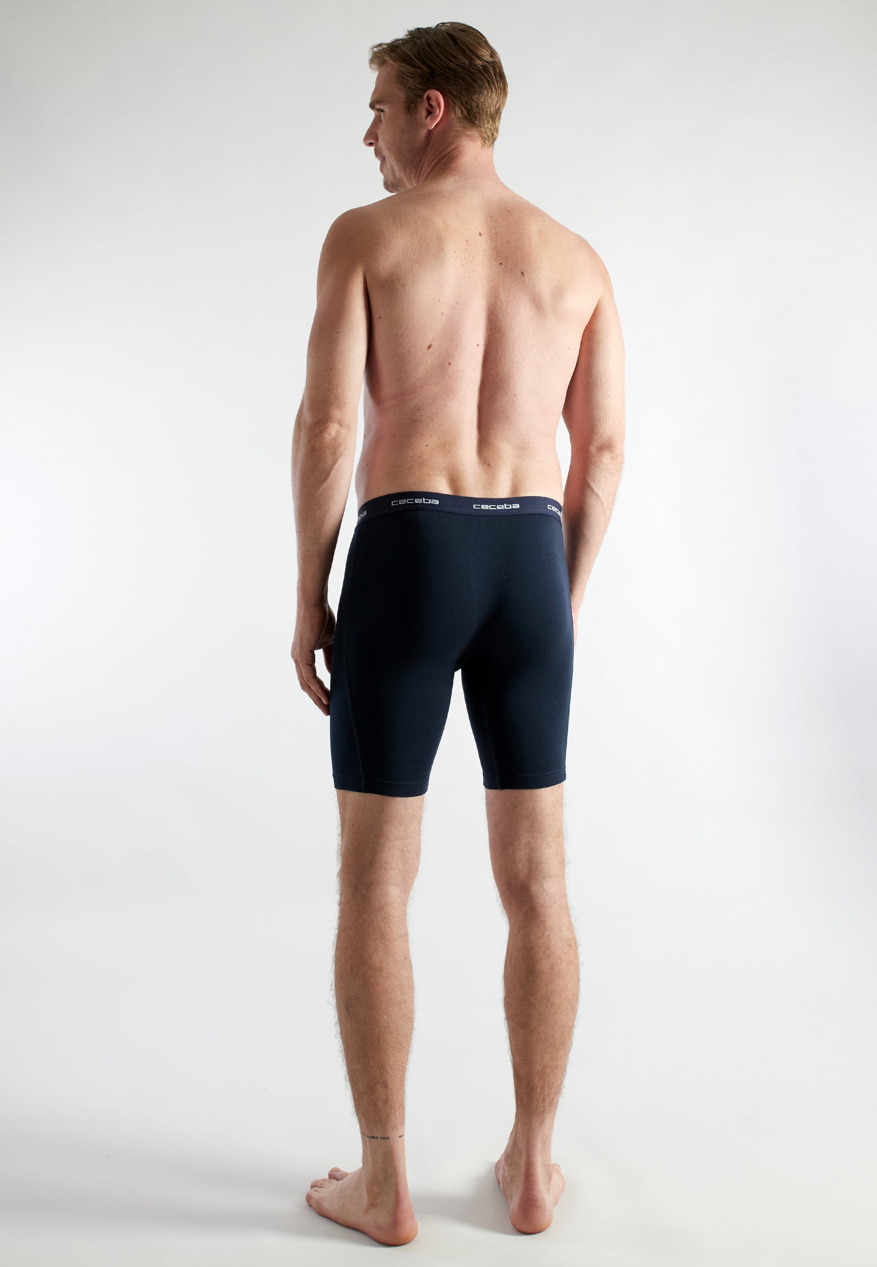 CECEBA Herren Cyclist blau uni 2er Pack