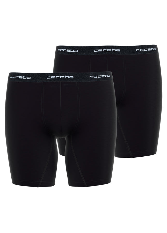 CECEBA Herren Cyclist schwarz uni 2er Pack