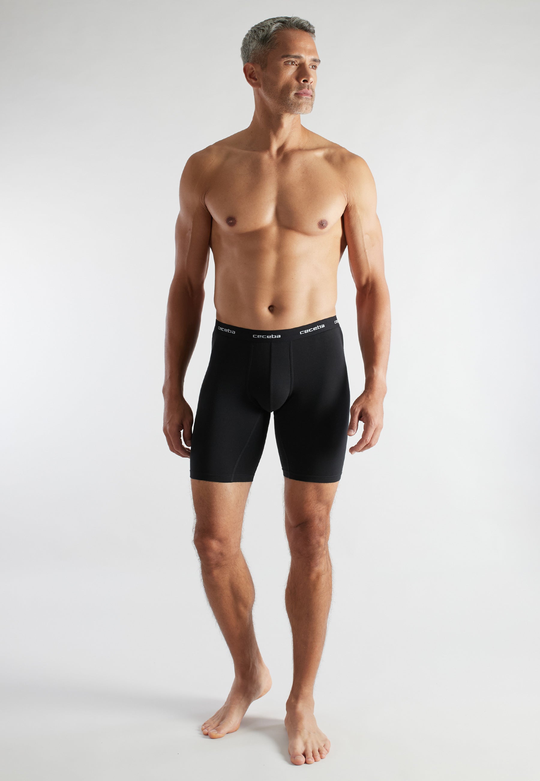 CECEBA Herren Cyclist schwarz uni 2er Pack