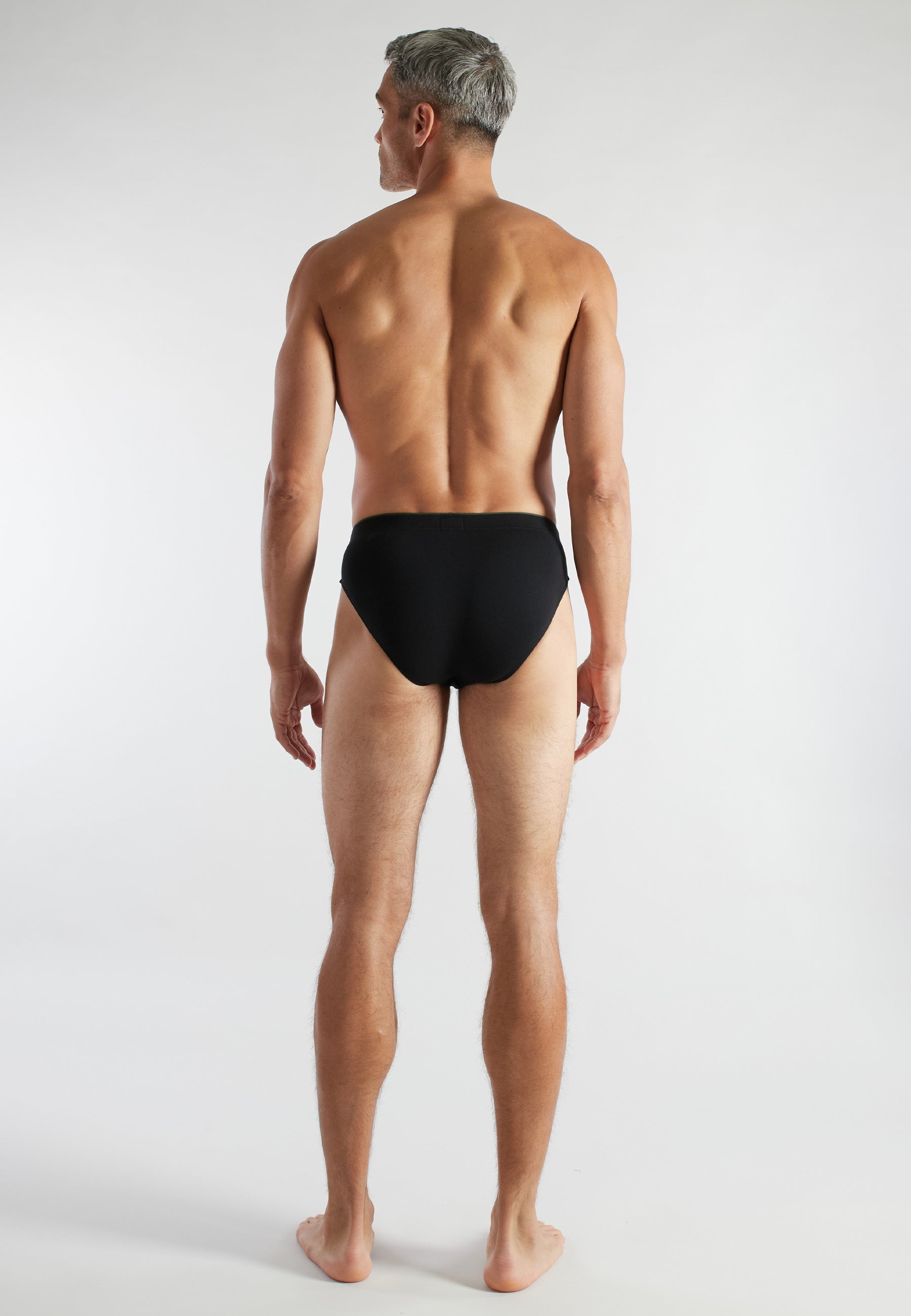 CECEBA Herren Slip grün uni 2er Pack