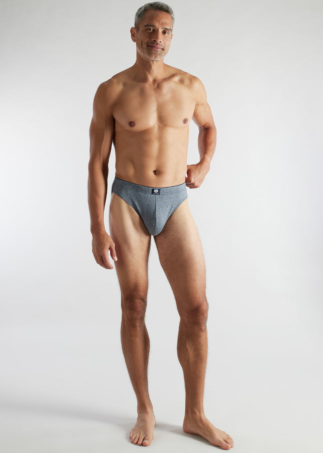 CECEBA Herren Slip blau uni 2er Pack