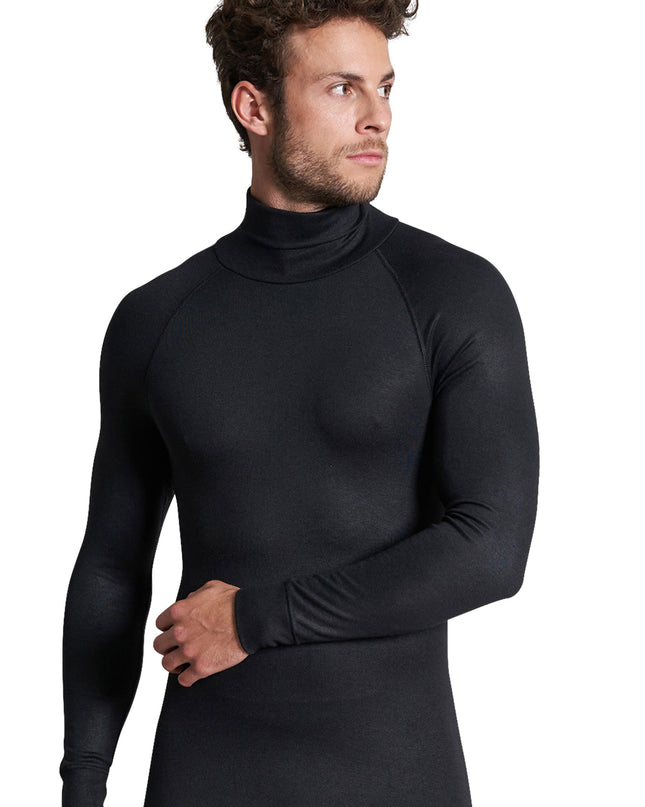 CECEBA men's long-sleeved black plain