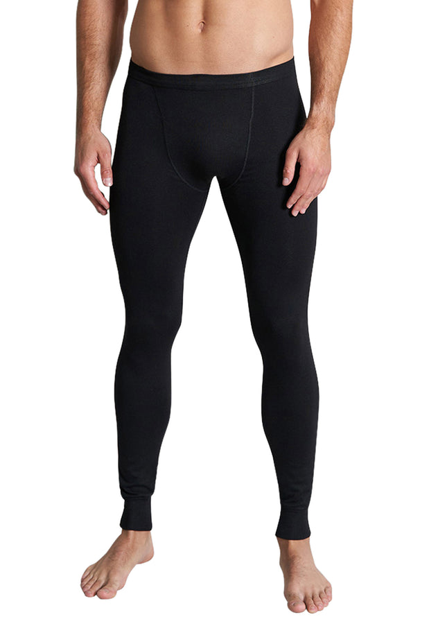 CECEBA Herren lange Unterhose schwarz uni