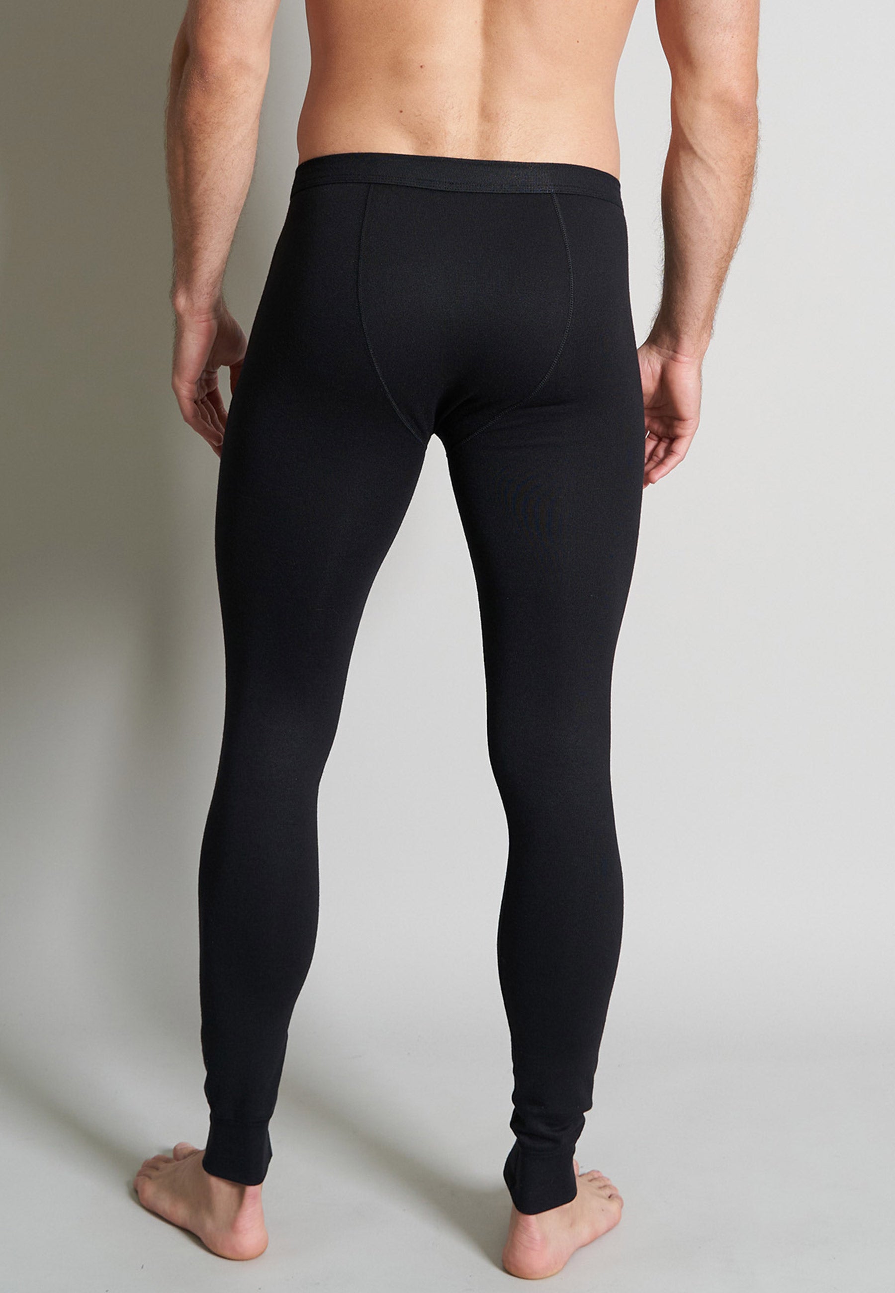 CECEBA Herren lange Unterhose schwarz uni