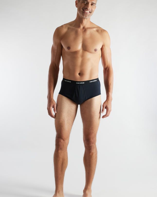 CECEBA men's briefs blue plain pack of 2