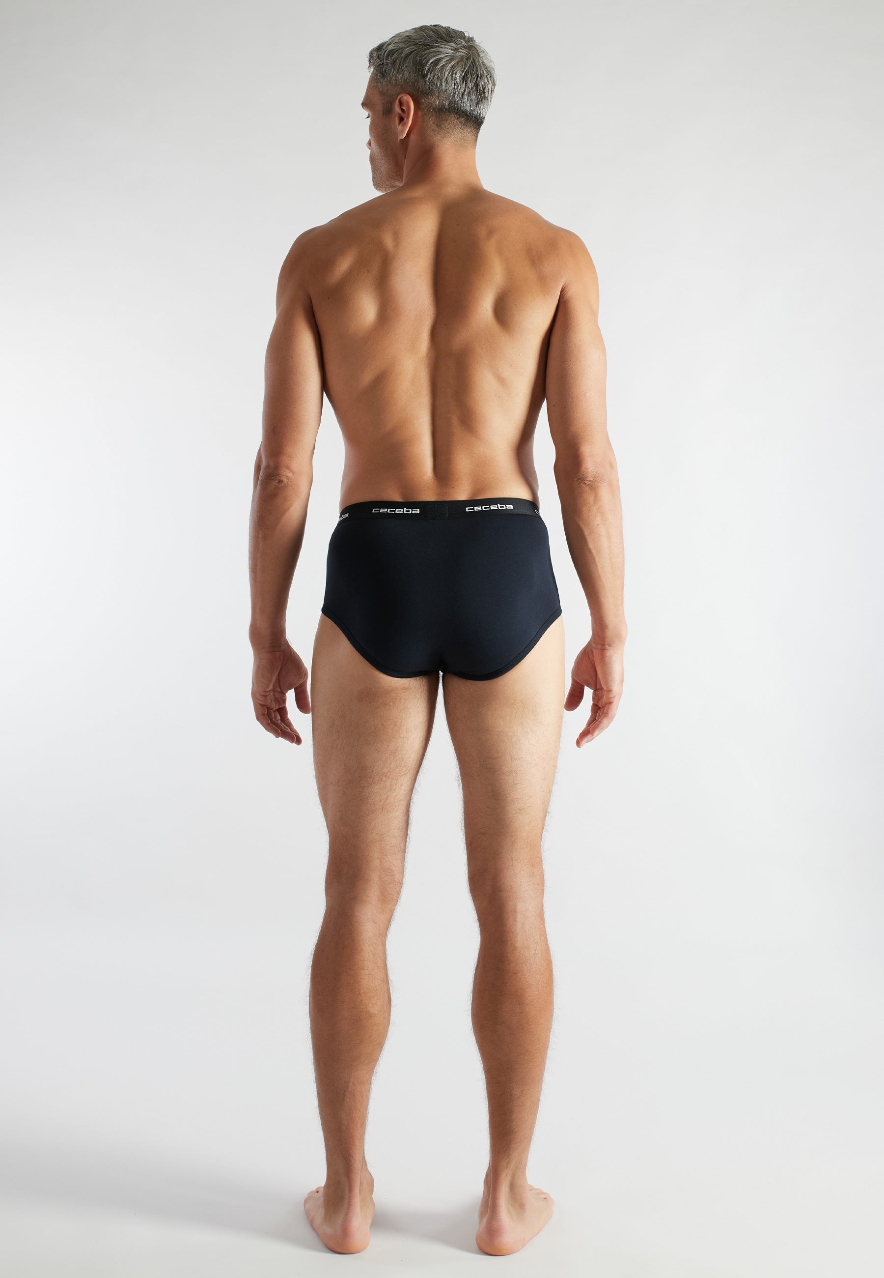 CECEBA Herren Slip blau uni 2er Pack