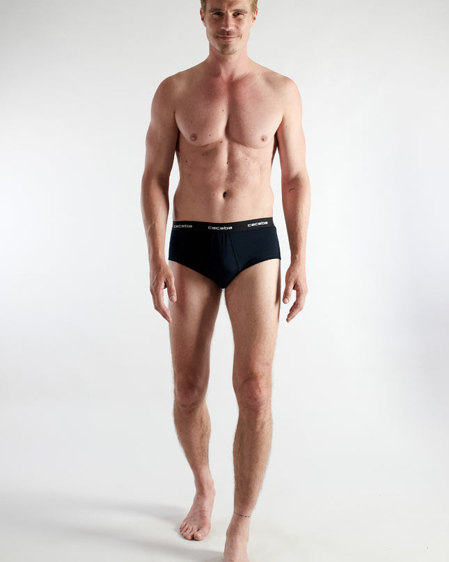CECEBA men's briefs black plain 2-pack