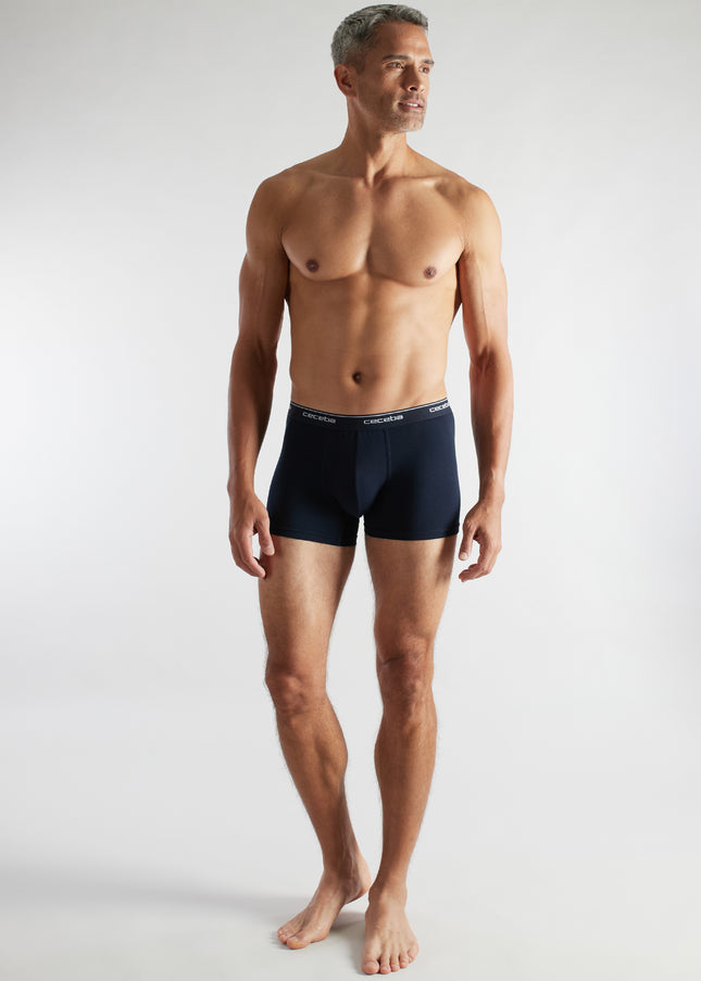 CECEBA Herren Pants blau uni 4er Pack