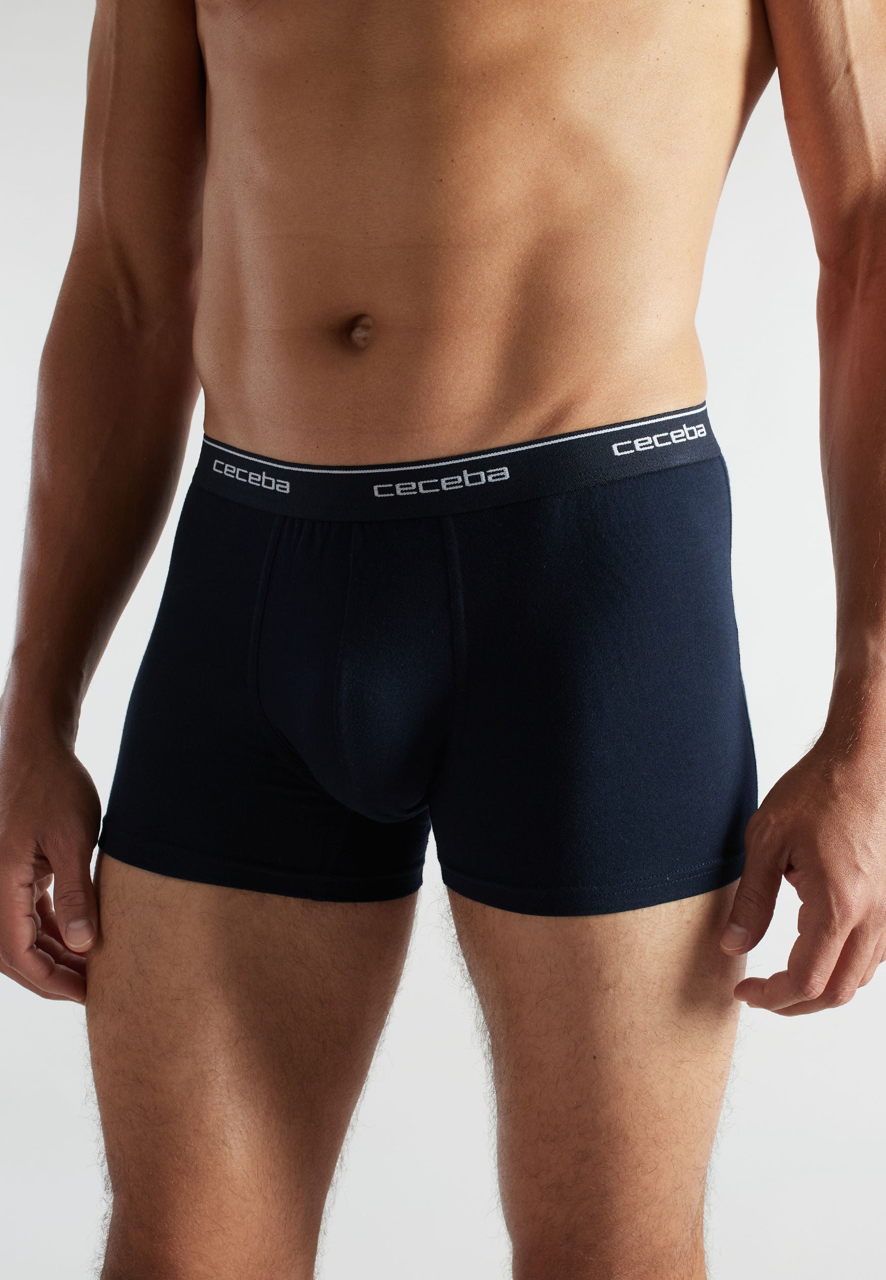 CECEBA Herren Pants blau uni 4er Pack