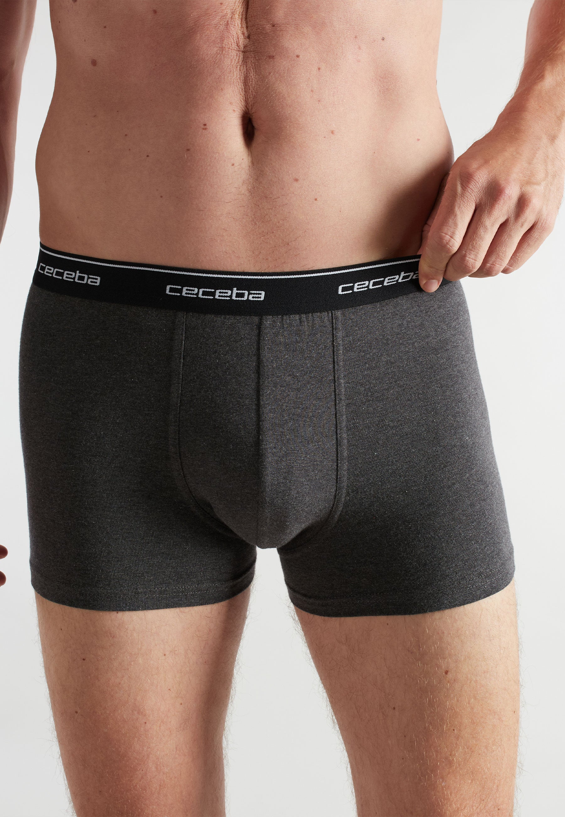 CECEBA Herren Pants grau uni 4er Pack