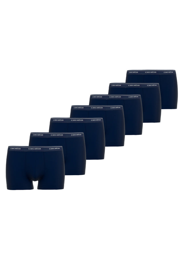 CECEBA Herren Pants blau uni 7er Pack
