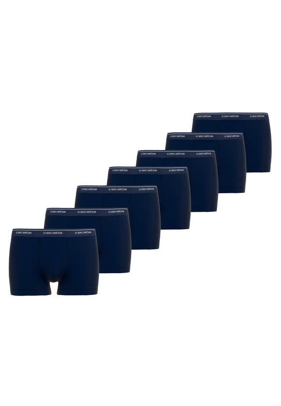 CECEBA Herren Pants blau uni 7er Pack