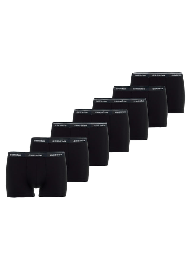 CECEBA Herren Pants schwarz uni 7er Pack