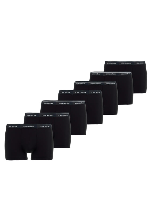 CECEBA Herren Pants schwarz uni 7er Pack
