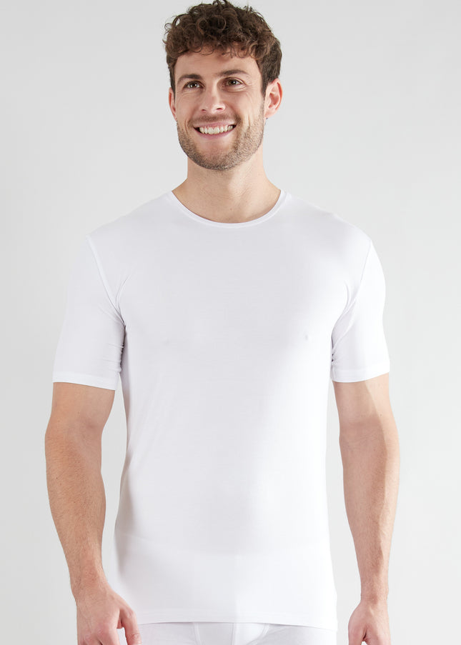 CECEBA Herren Shirt weiß uni 2er Pack