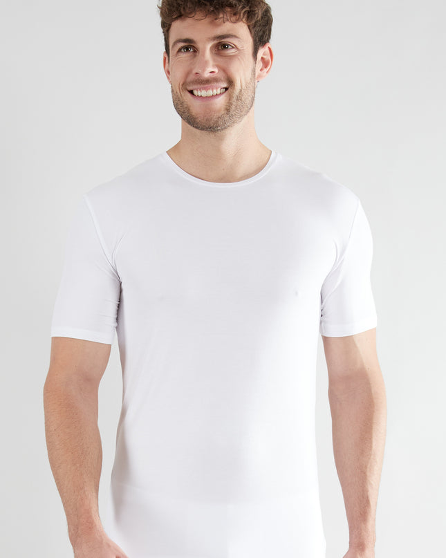 CECEBA Herren Shirt weiß uni 2er Pack