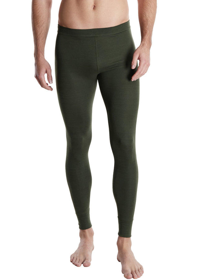 CECEBA men's long underpants green plain