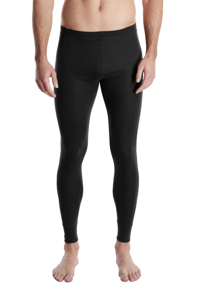CECEBA Herren lange Unterhose schwarz uni