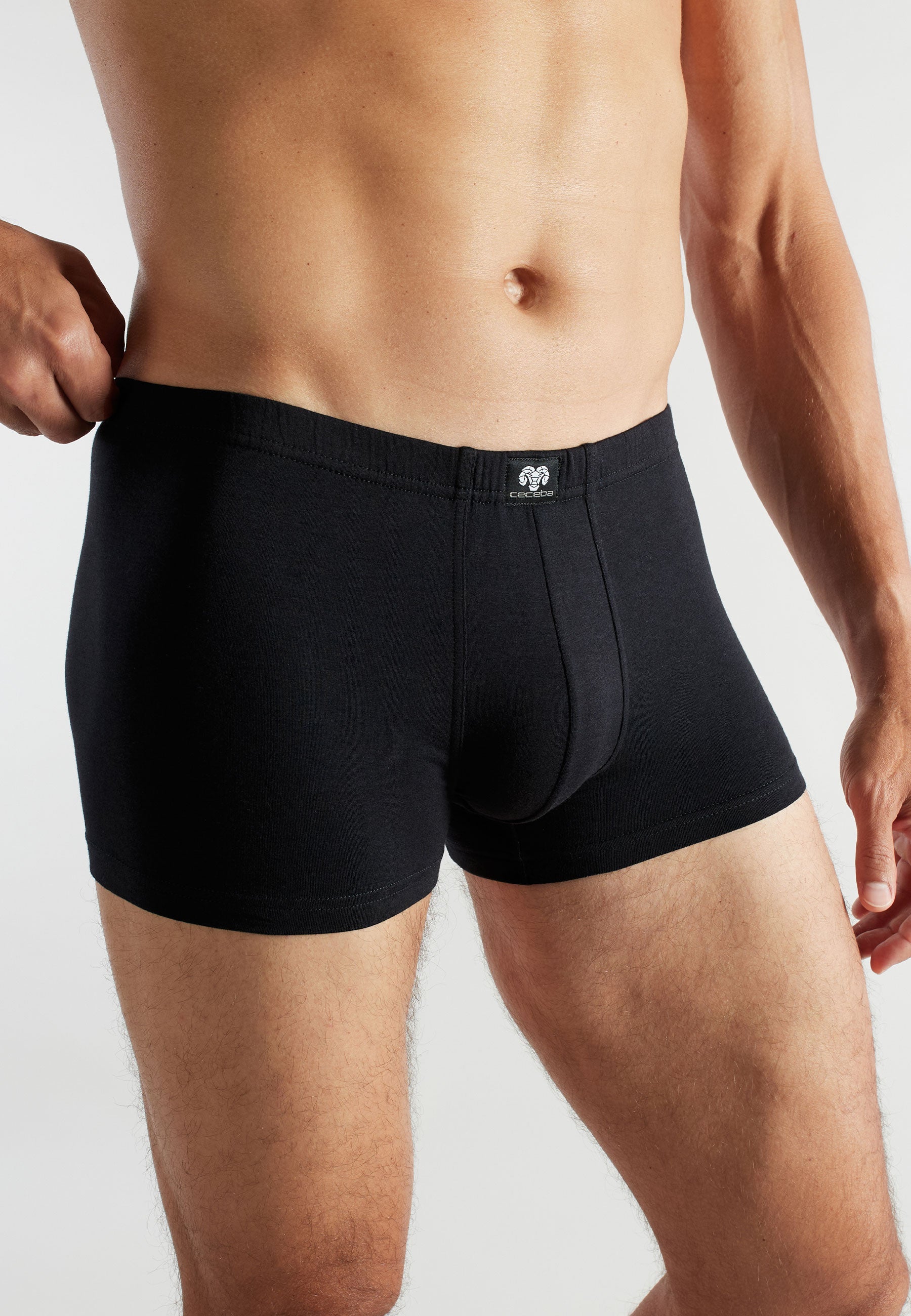 CECEBA Herren Pants schwarz längsgestreift 2er Pack
