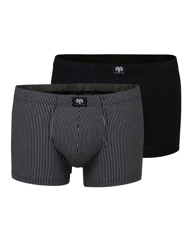 CECEBA men's pants black vertical stripes pack of 2 