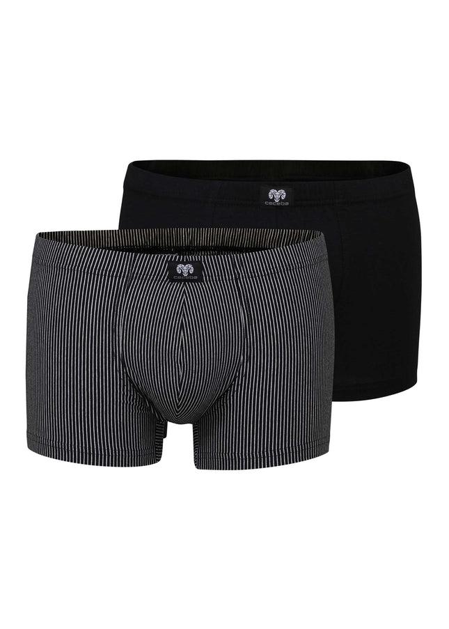 CECEBA Herren Pants schwarz längsgestreift 2er Pack
