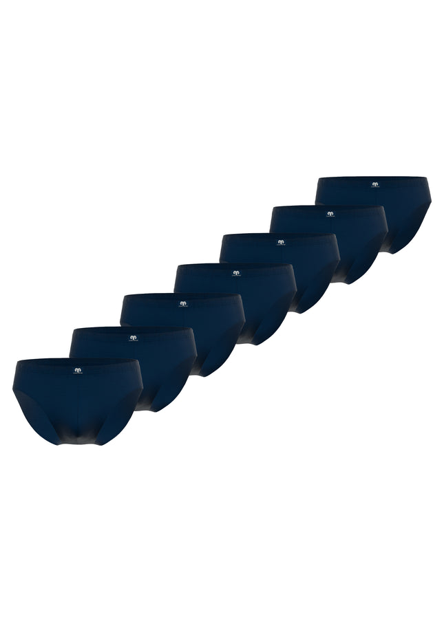 CECEBA Herren Sport-Slip blau uni 7er Pack